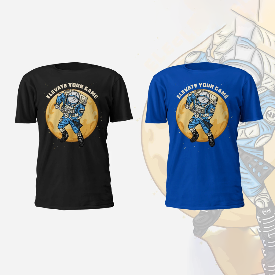 Broomball Astronaut T-Shirt