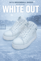H-7.0  BROOMBALL SHOES | 2025 WHITE OUT EDITION | HAGAN
