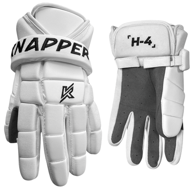 BALL HOCKEY GLOVES | H-4 GLOVES | KNAPPER (White Out)